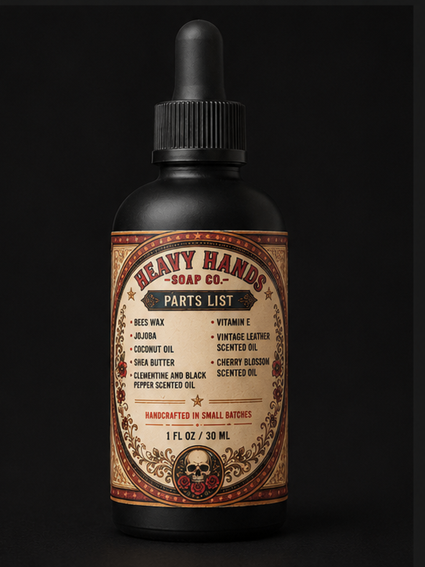 BEARD OIL parts list — ingredients
