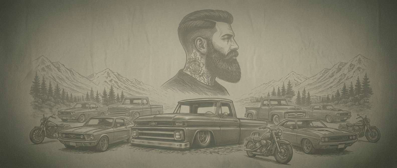 Heavy Hands Soap Co. — vintage truck and mountain backdrop